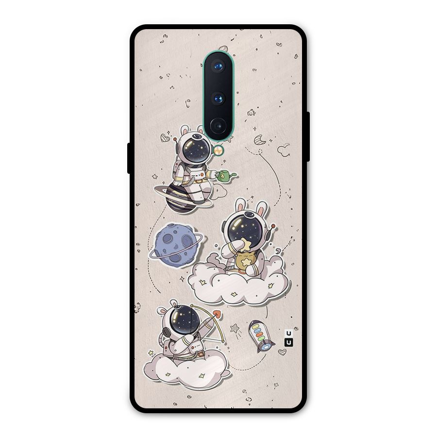 Lovely Astronaut Playing Metal Back Case for OnePlus 8