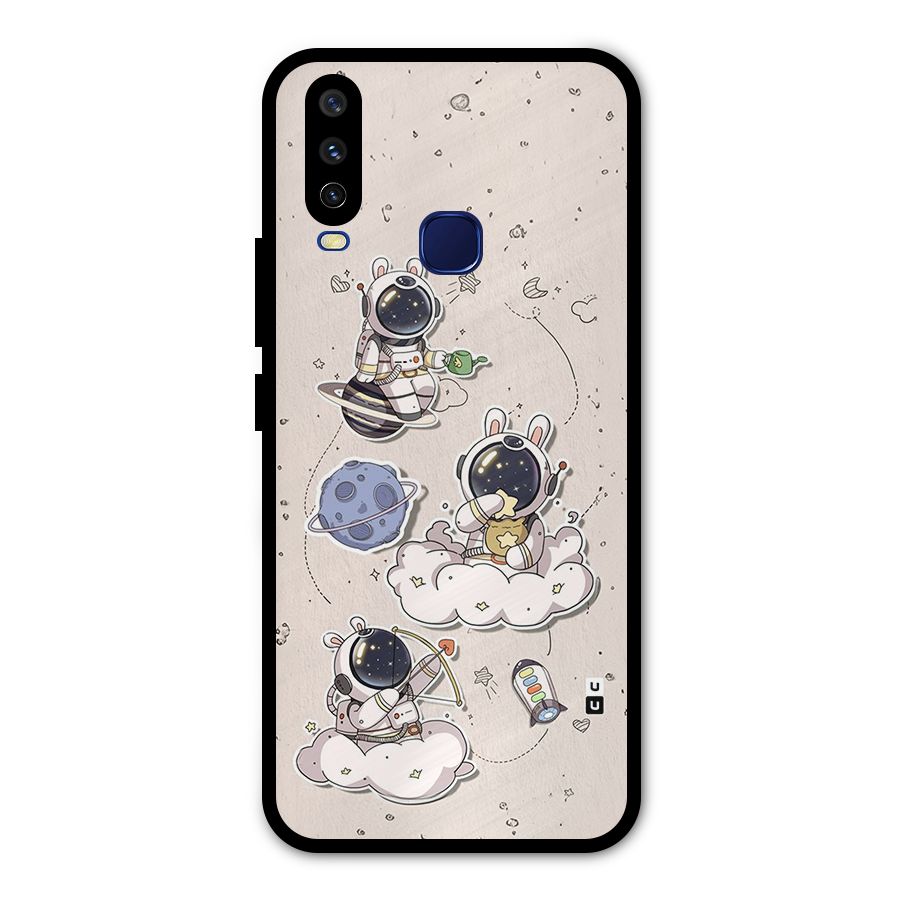 Lovely Astronaut Playing Metal Back Case for Vivo V17
