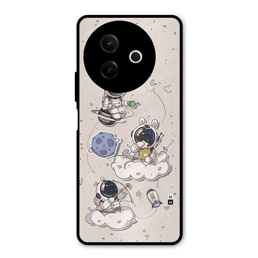 Lovely Astronaut Playing Metal Back Case for Vivo Y39