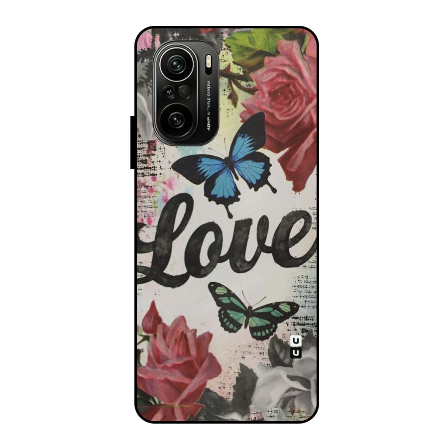 Lovely Butterfly Love Metal Back Case for Mi 11x