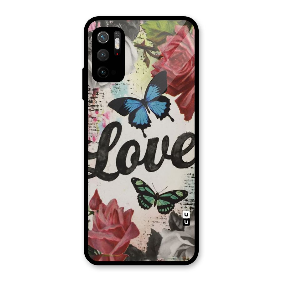 Lovely Butterfly Love Metal Back Case for Redmi Note 10T 5G