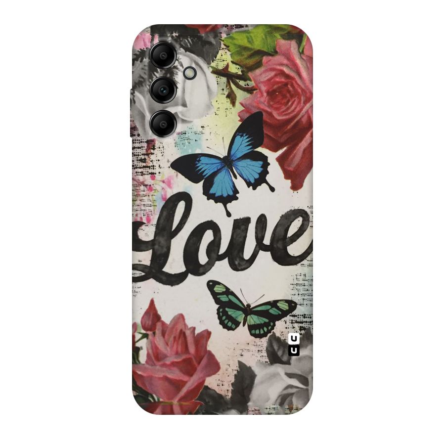 Lovely Butterfly Love Original Polycarbonate Back Case for Galaxy A14 5G