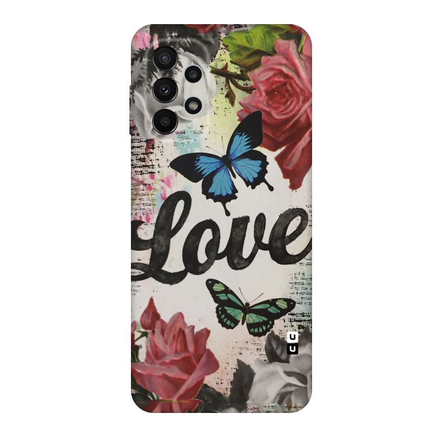 Lovely Butterfly Love Original Polycarbonate Back Case for Galaxy A23