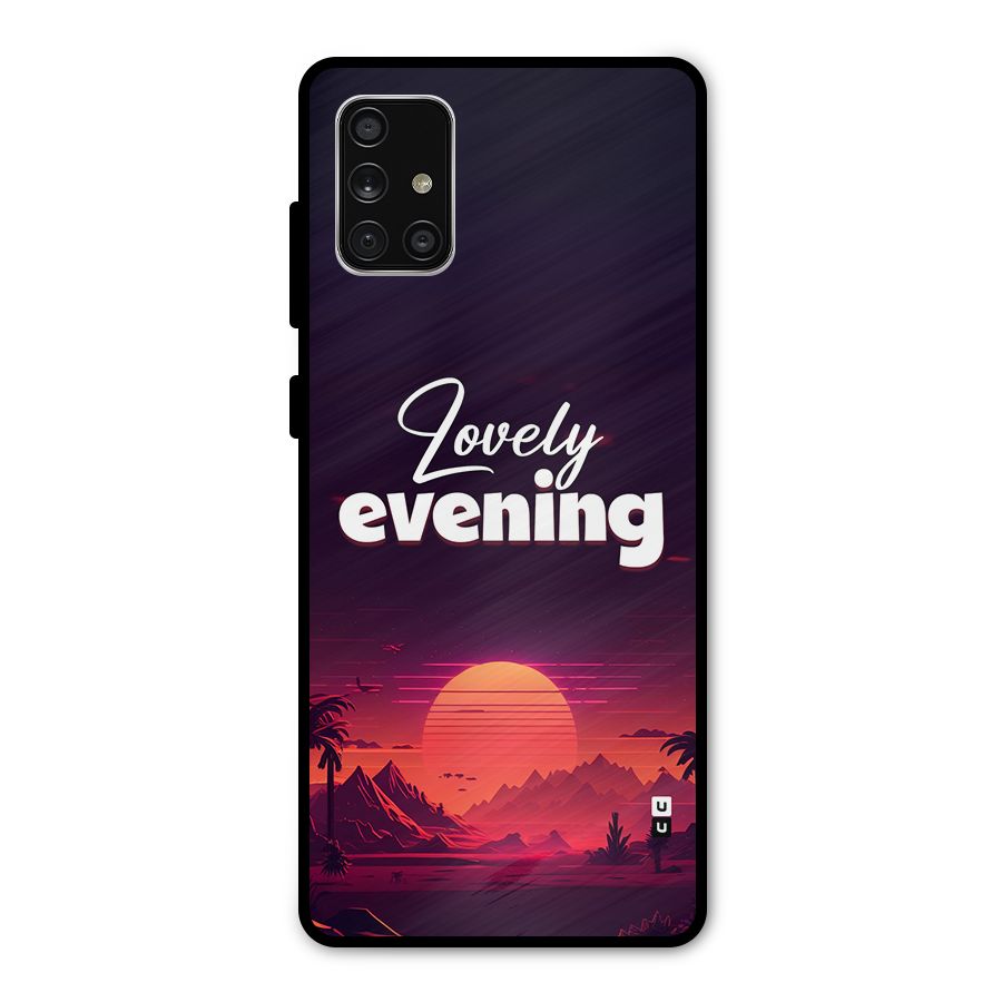 Lovely Evening Metal Back Case for Galaxy A71