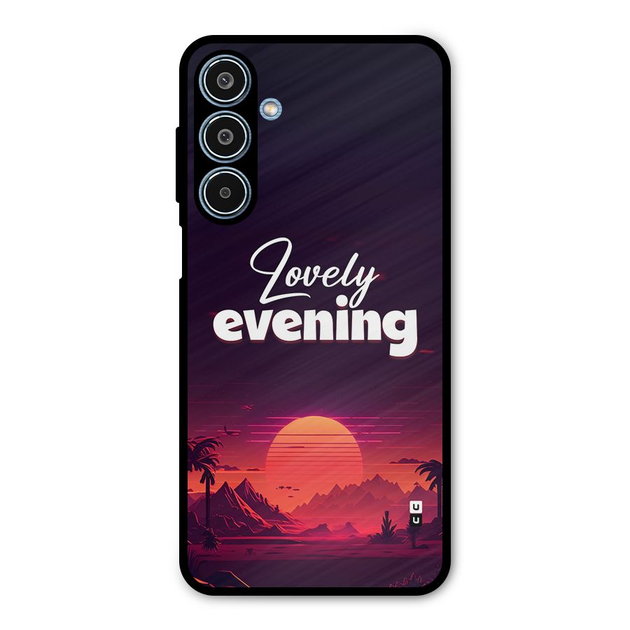 Lovely Evening Metal Back Case for Galaxy M35