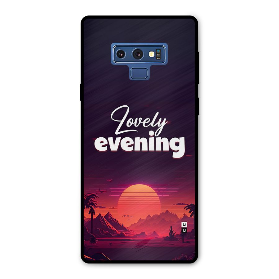 Lovely Evening Metal Back Case for Galaxy Note 9