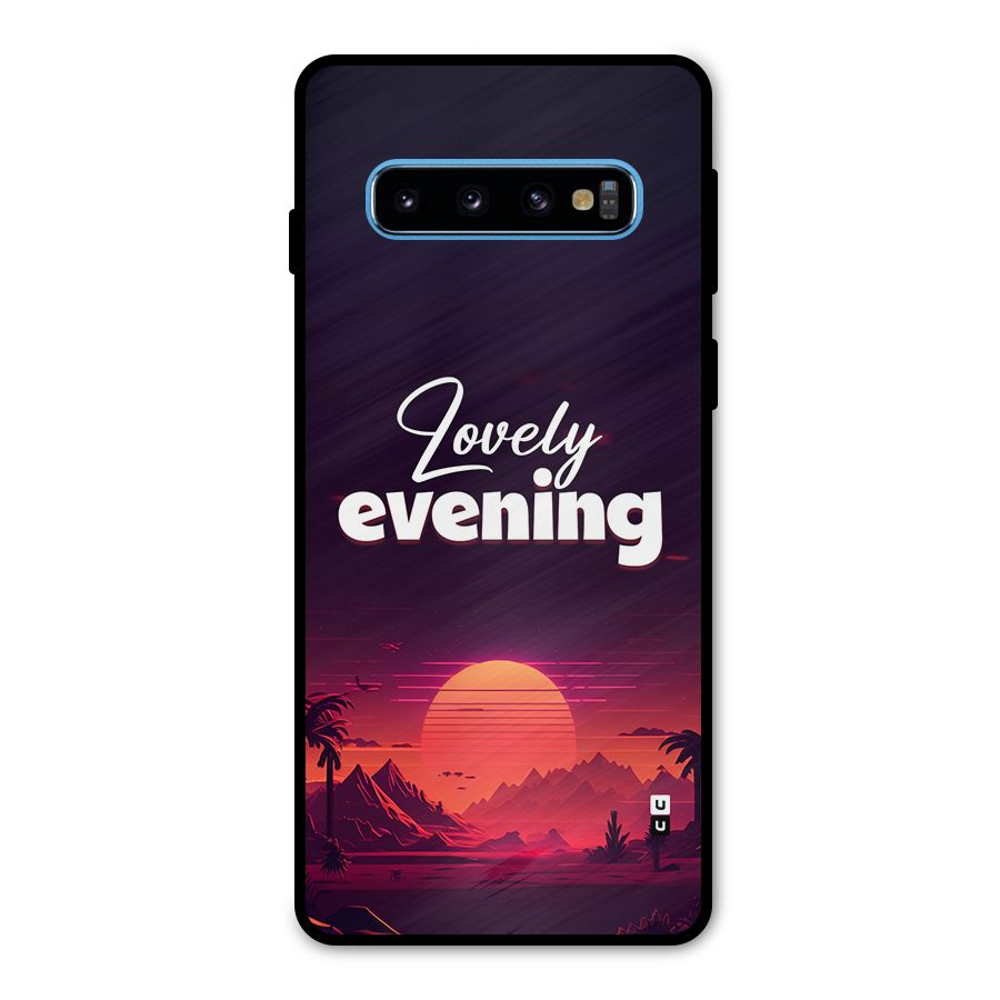 Lovely Evening Metal Back Case for Galaxy S10