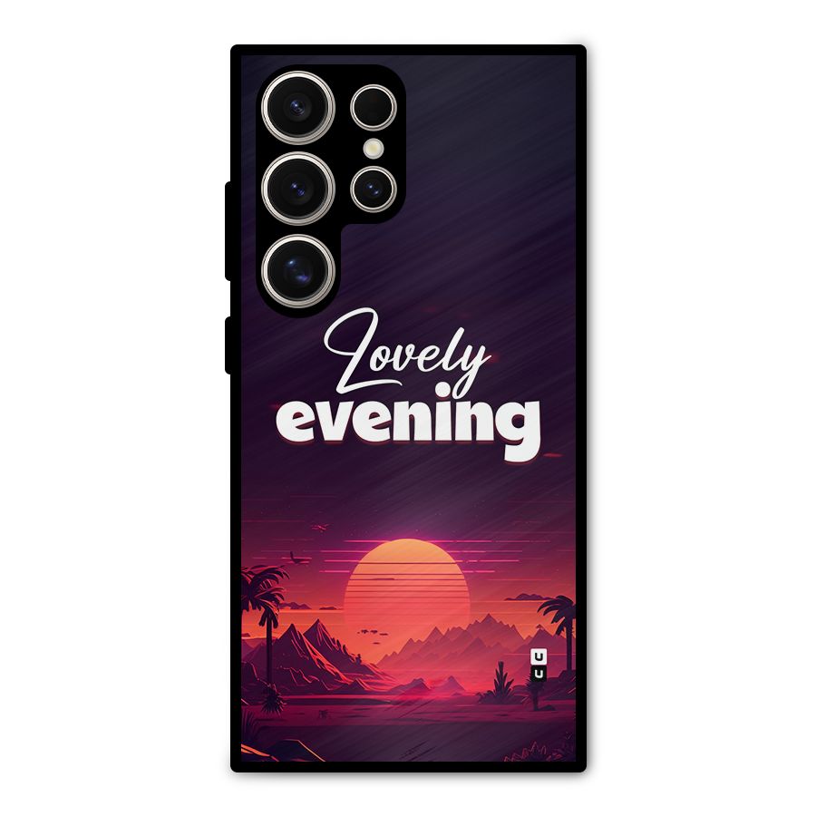Lovely Evening Metal Back Case for Galaxy S24 Ultra