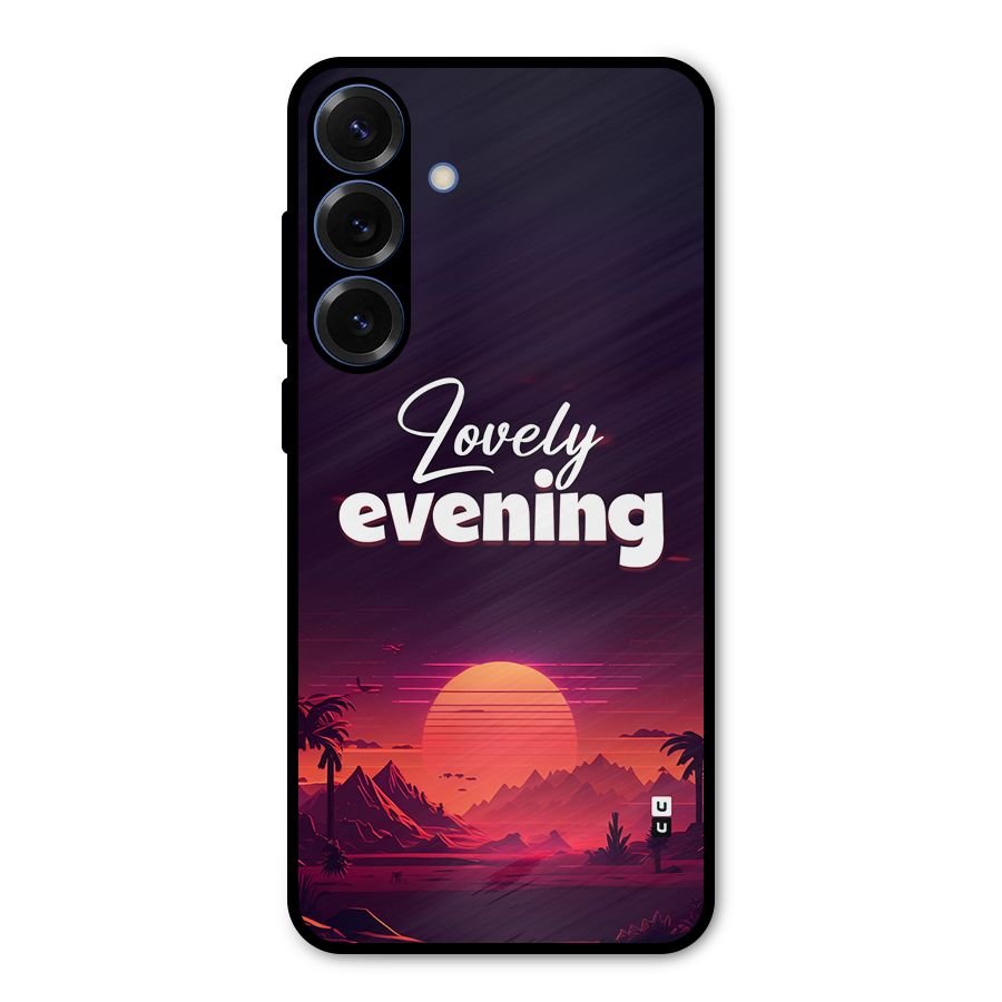 Lovely Evening Metal Back Case for Galaxy S25 Plus