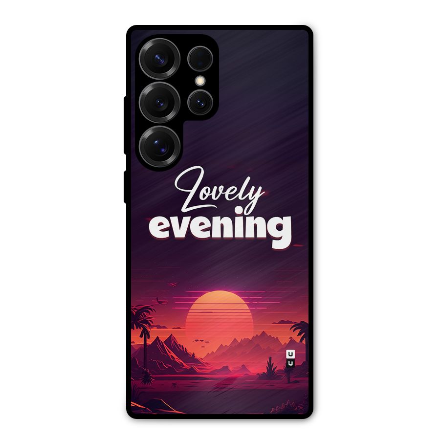Lovely Evening Metal Back Case for Galaxy S25 Ultra