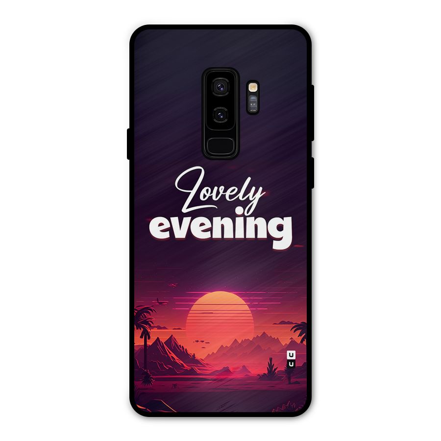 Lovely Evening Metal Back Case for Galaxy S9 Plus