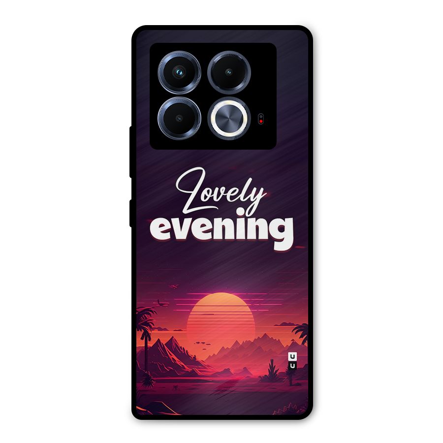 Lovely Evening Metal Back Case for Infinix Note 40 5G