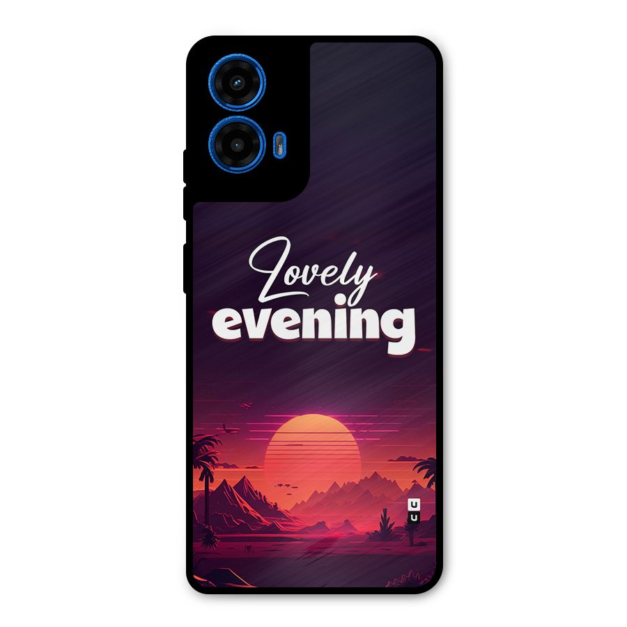 Lovely Evening Metal Back Case for Moto G45