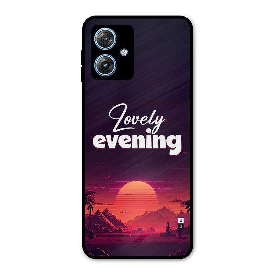 Lovely Evening Metal Back Case for Moto G54