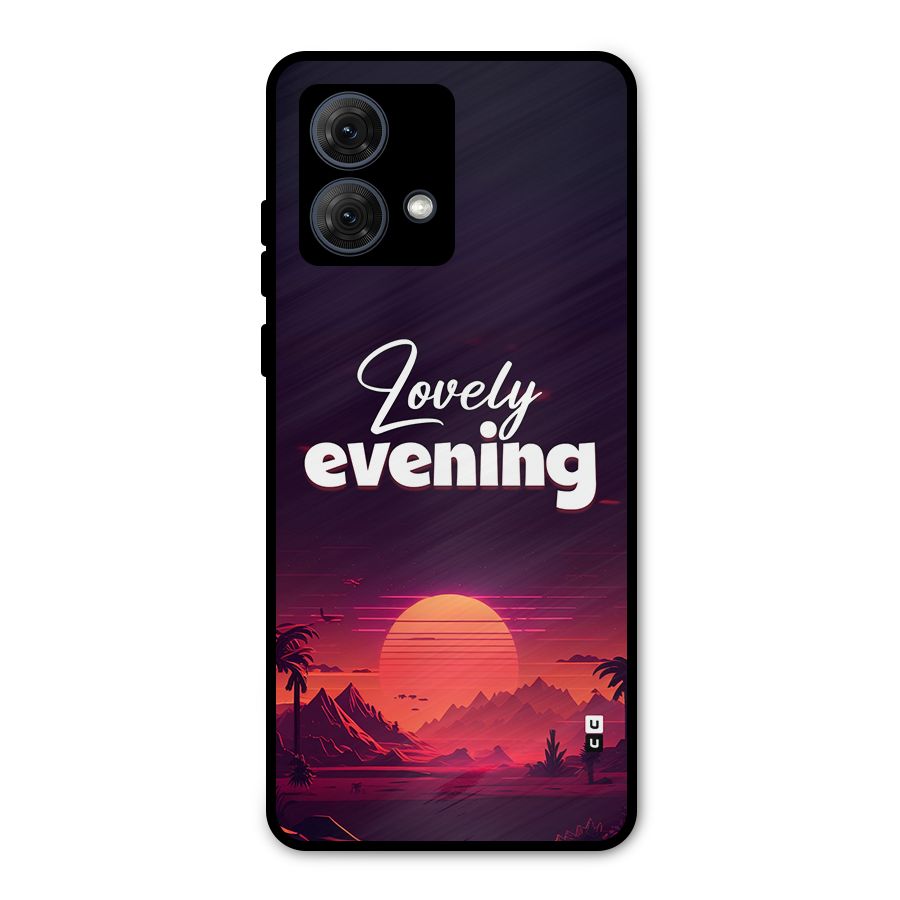 Lovely Evening Metal Back Case for Moto G84