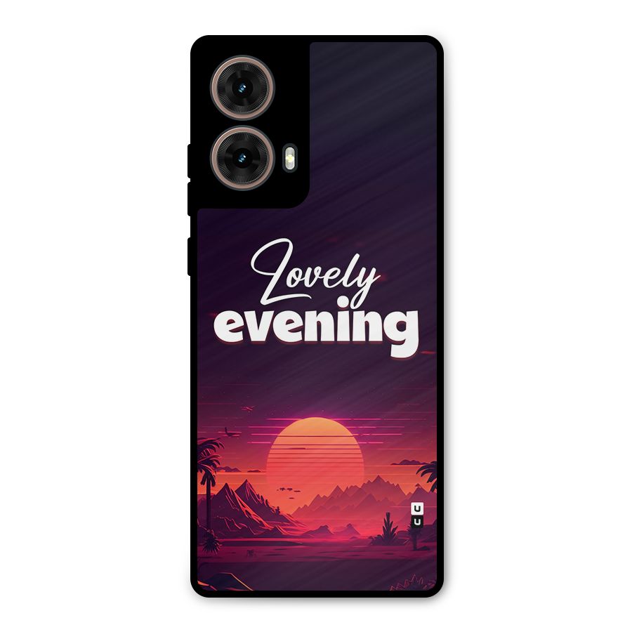 Lovely Evening Metal Back Case for Moto G85