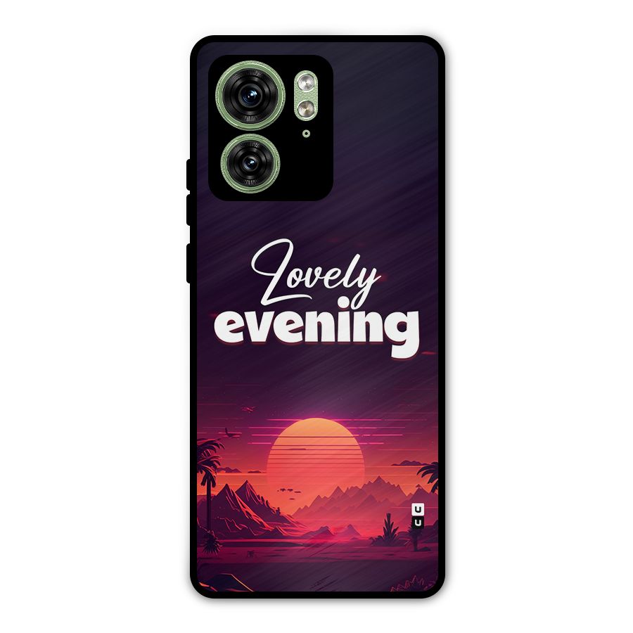 Lovely Evening Metal Back Case for Motorola Edge 40 5G