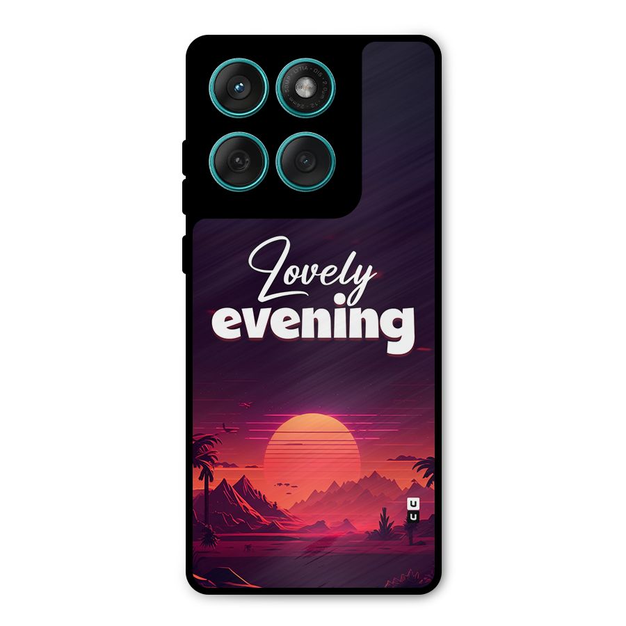 Lovely Evening Metal Back Case for Motorola Edge 60 Fusion
