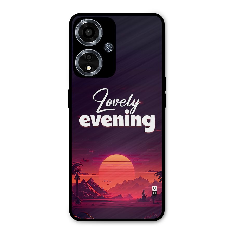 Lovely Evening Metal Back Case for Oppo A59