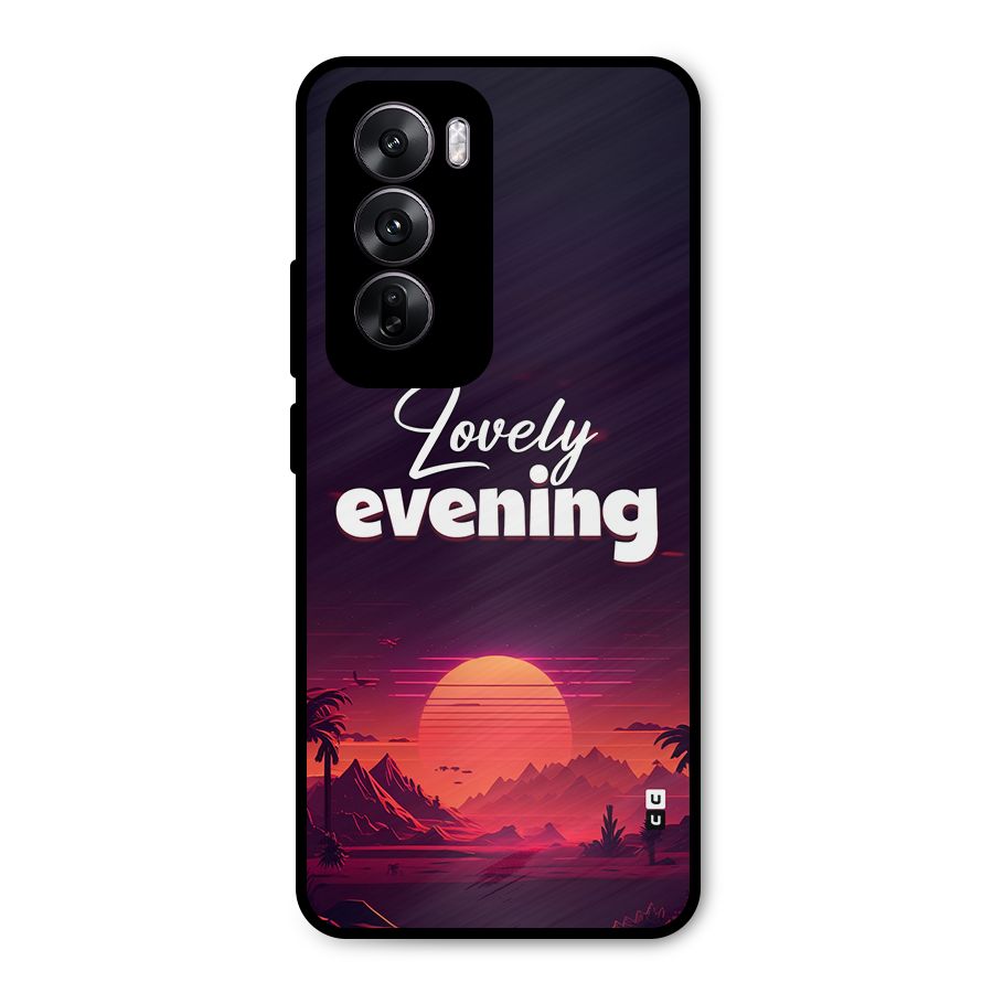 Lovely Evening Metal Back Case for Oppo Reno12