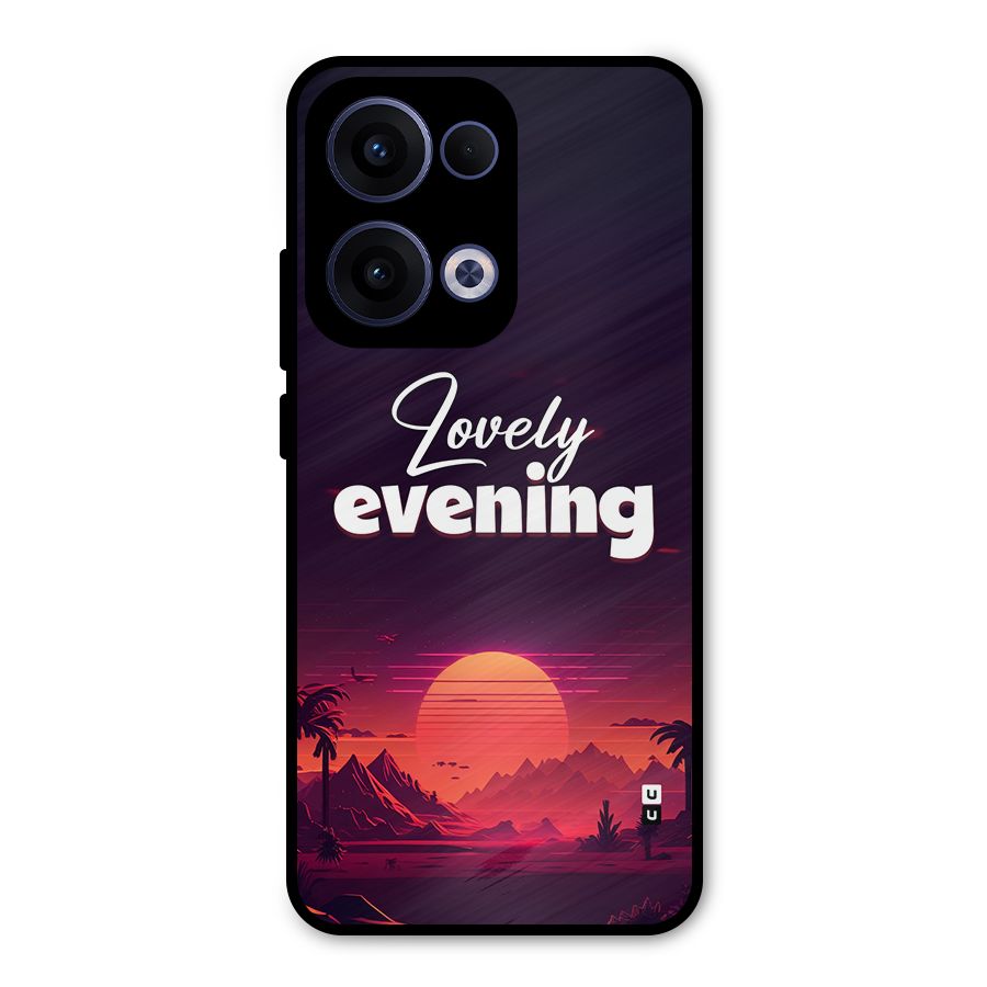 Lovely Evening Metal Back Case for Oppo Reno13