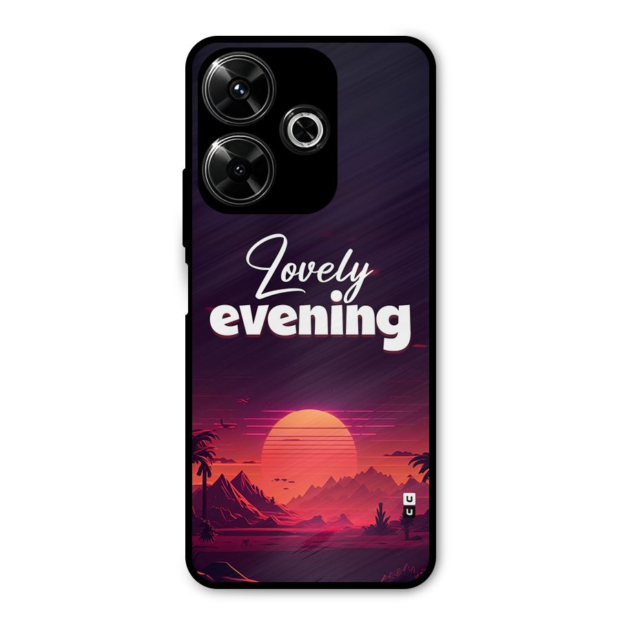 Lovely Evening Metal Back Case for Poco M6 Plus