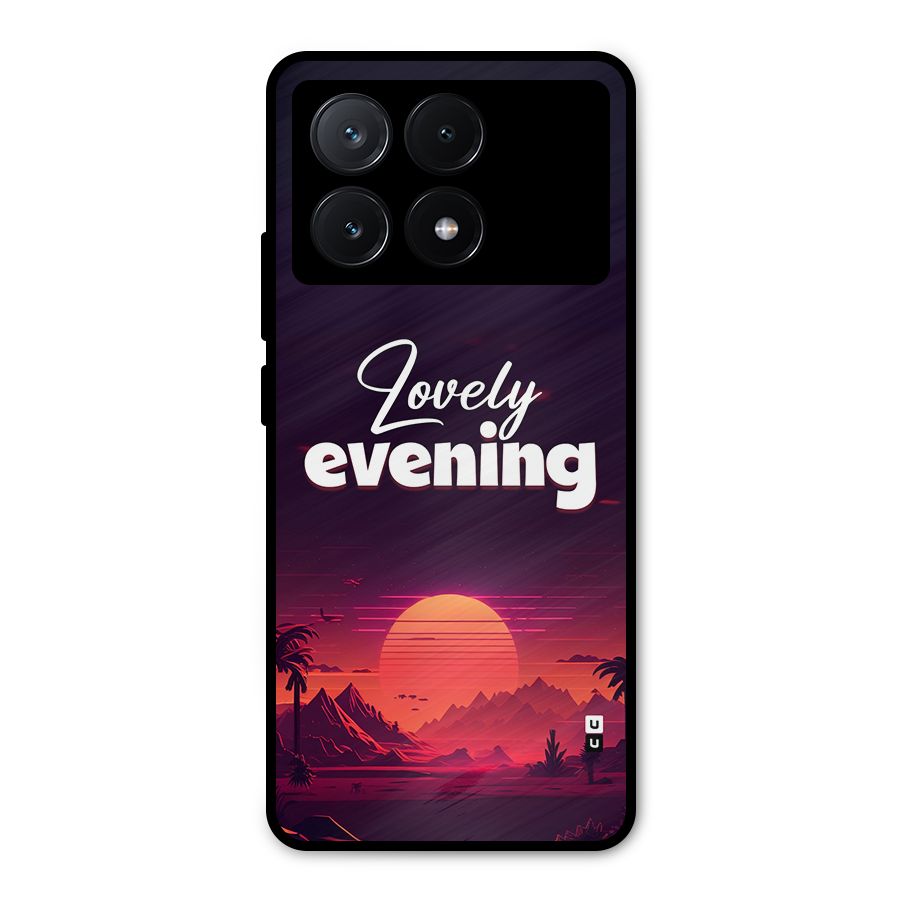 Lovely Evening Metal Back Case for Poco X6 Pro