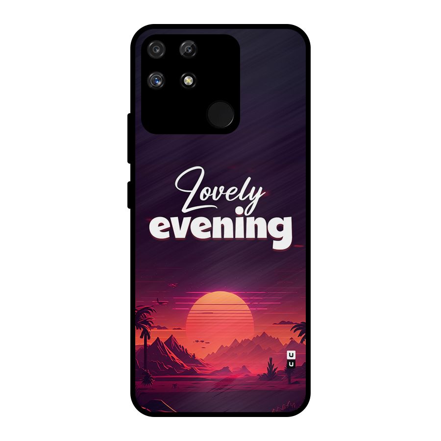 Lovely Evening Metal Back Case for Realme Narzo 50A