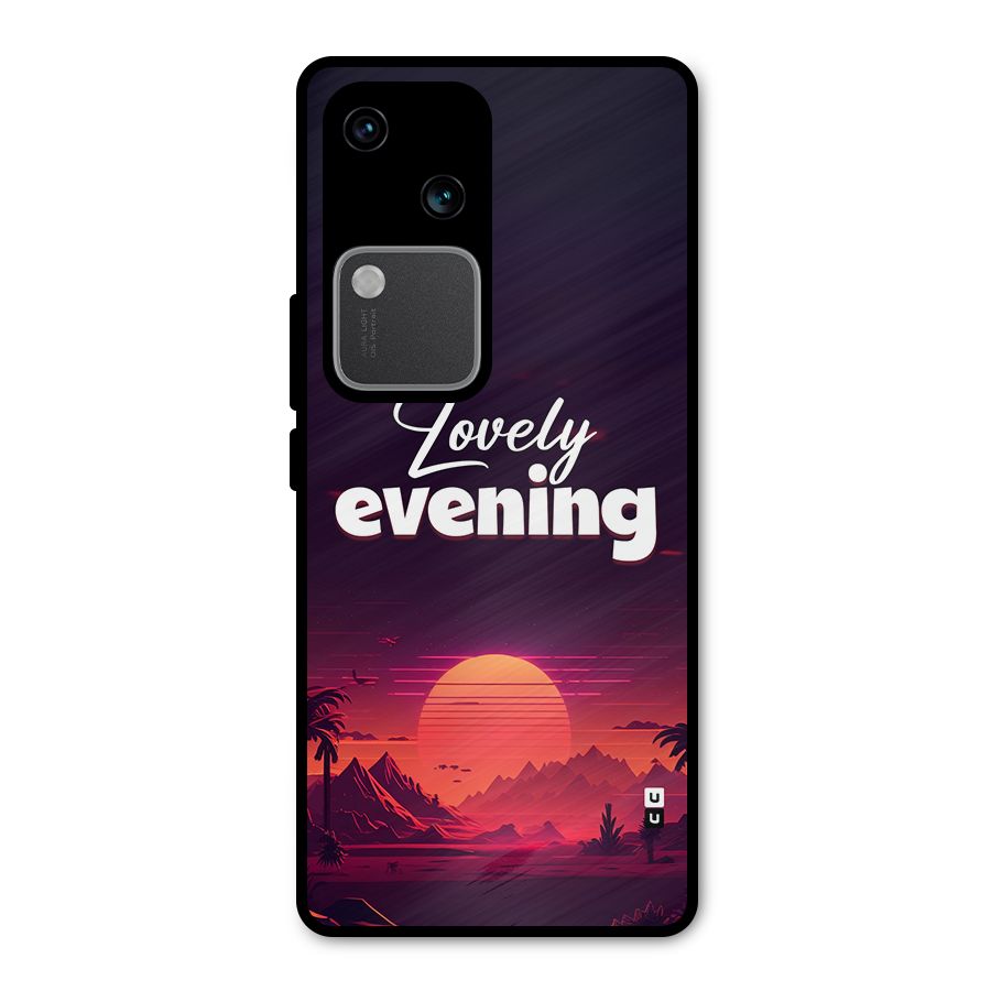 Lovely Evening Metal Back Case for Vivo V30 Pro