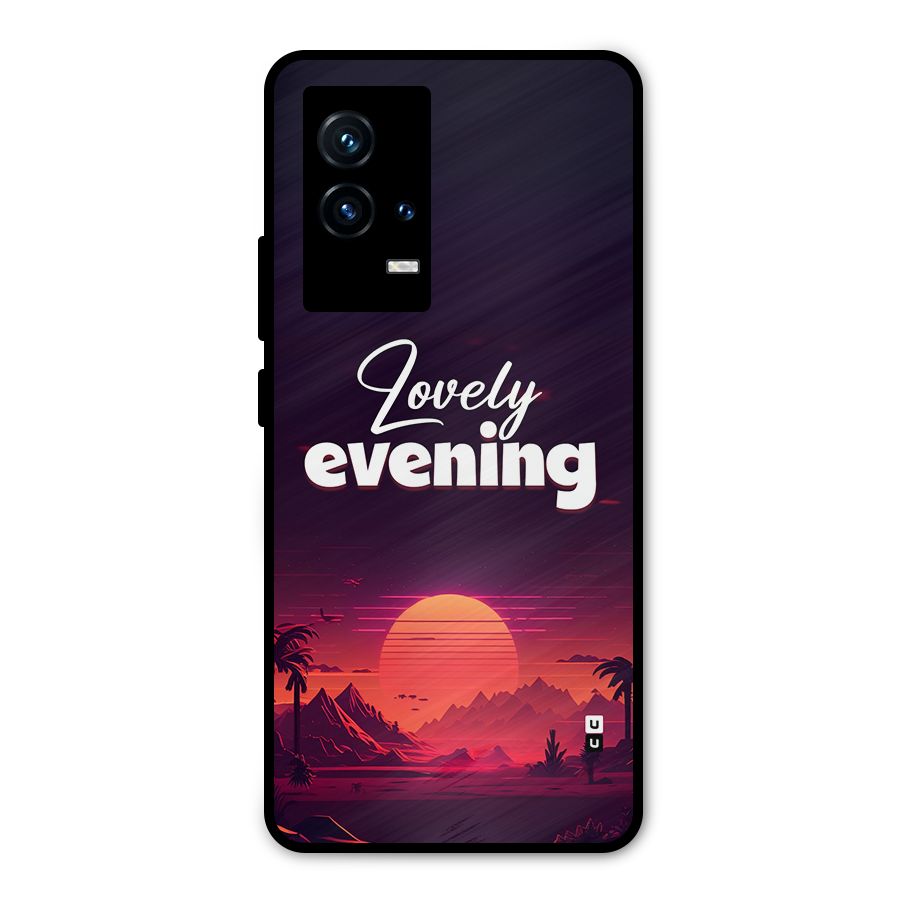 Lovely Evening Metal Back Case for iQOO 9 5G
