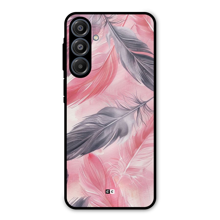 Lovely Feather Metal Back Case for Galaxy A16 5G