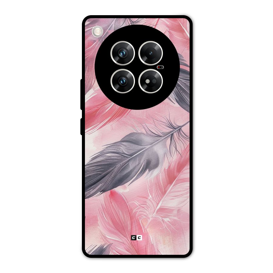 Lovely Feather Metal Back Case for Infinix Zero 40 5G