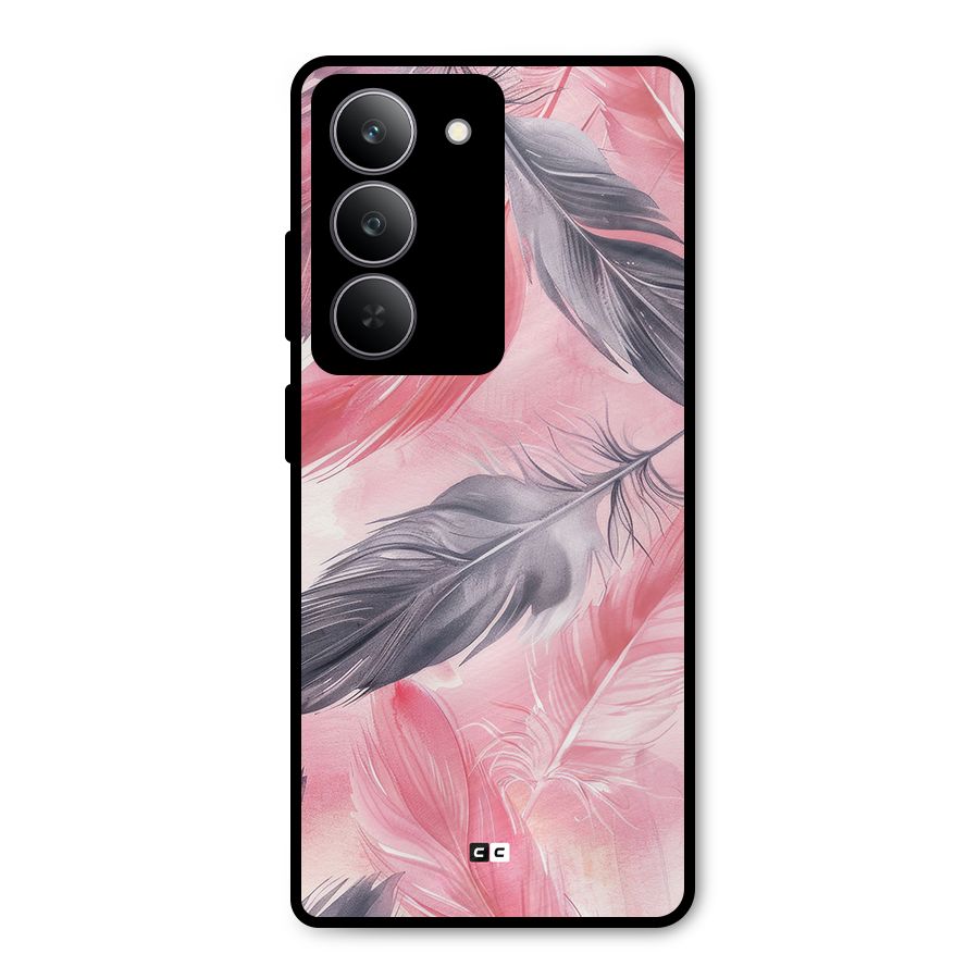 Lovely Feather Metal Back Case for Realme 14x