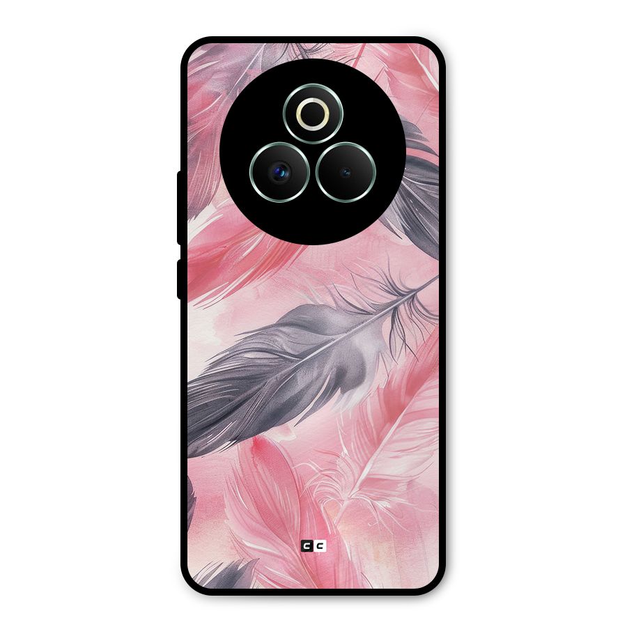 Lovely Feather Metal Back Case for Realme P3 Pro
