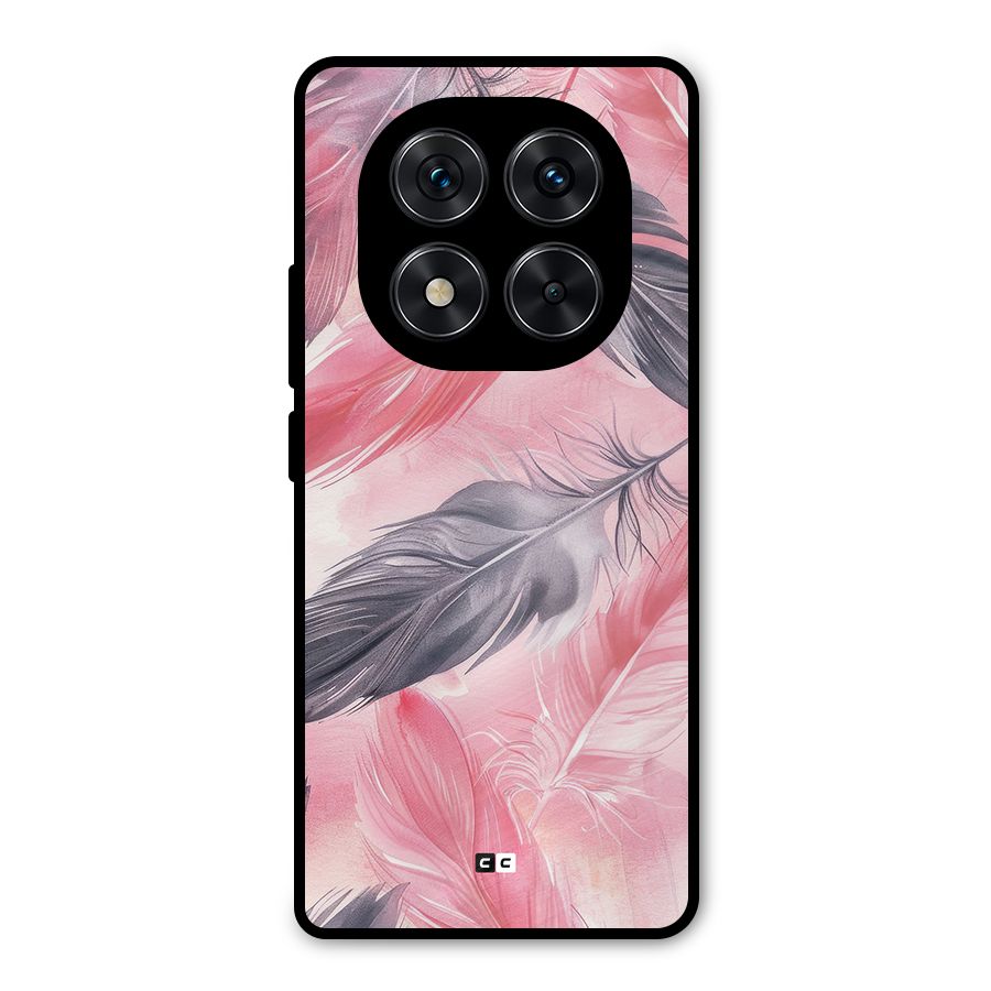 Lovely Feather Metal Back Case for Redmi Note 14 Pro 5G