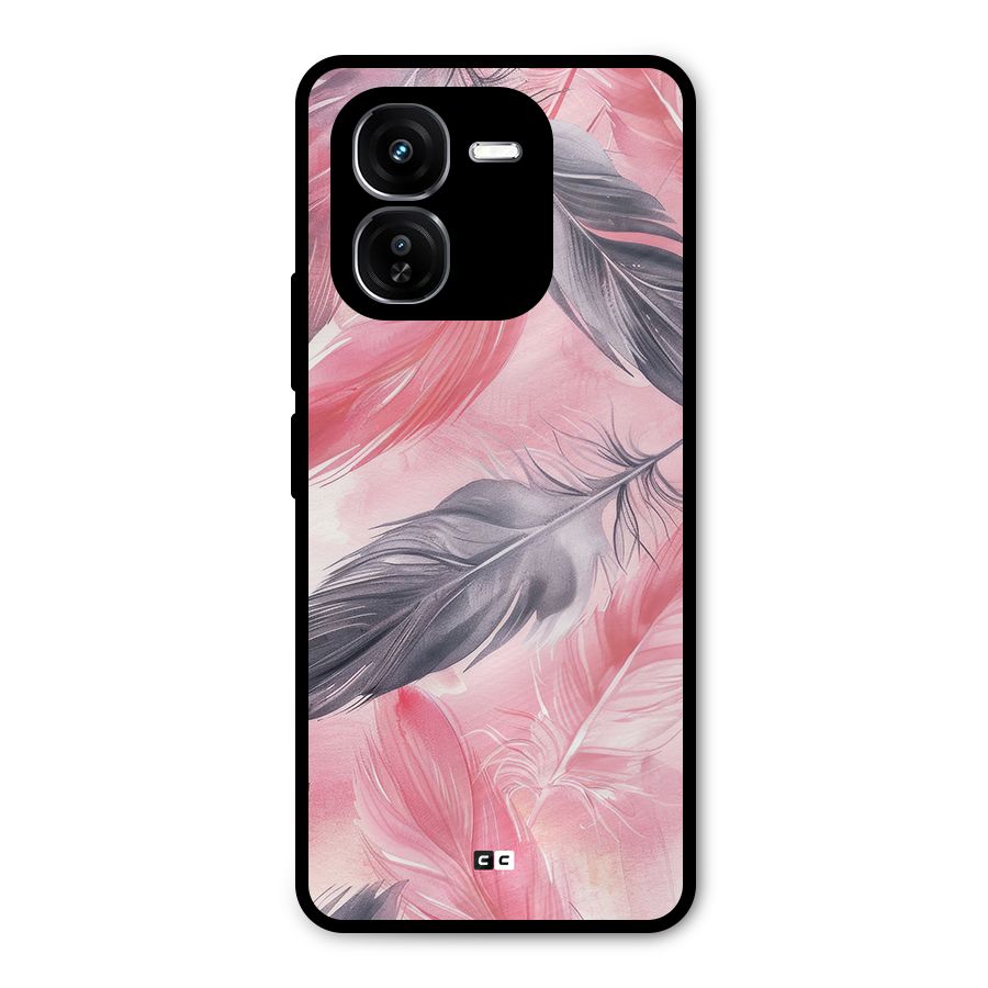 Lovely Feather Metal Back Case for iQOO Z9x