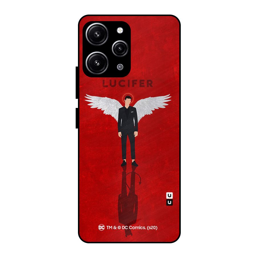 Lucifer Archangel Shadow Glass Back Case for Redmi 12 4G