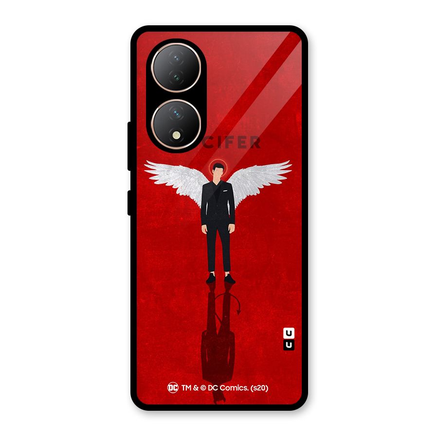 Lucifer Archangel Shadow Glass Back Case for Vivo Y100A