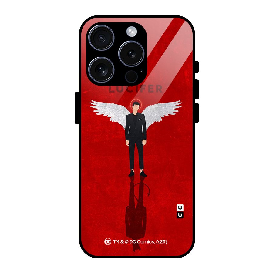 Lucifer Archangel Shadow Glass Back Case for iPhone 15 Pro