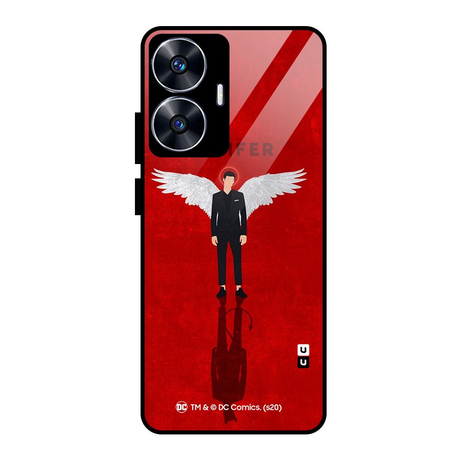 Lucifer Archangel Shadow Glass Back Case for realme C55