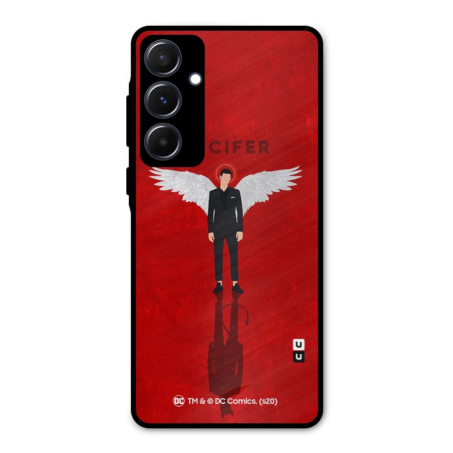 Lucifer Archangel Shadow Metal Back Case for Galaxy A55