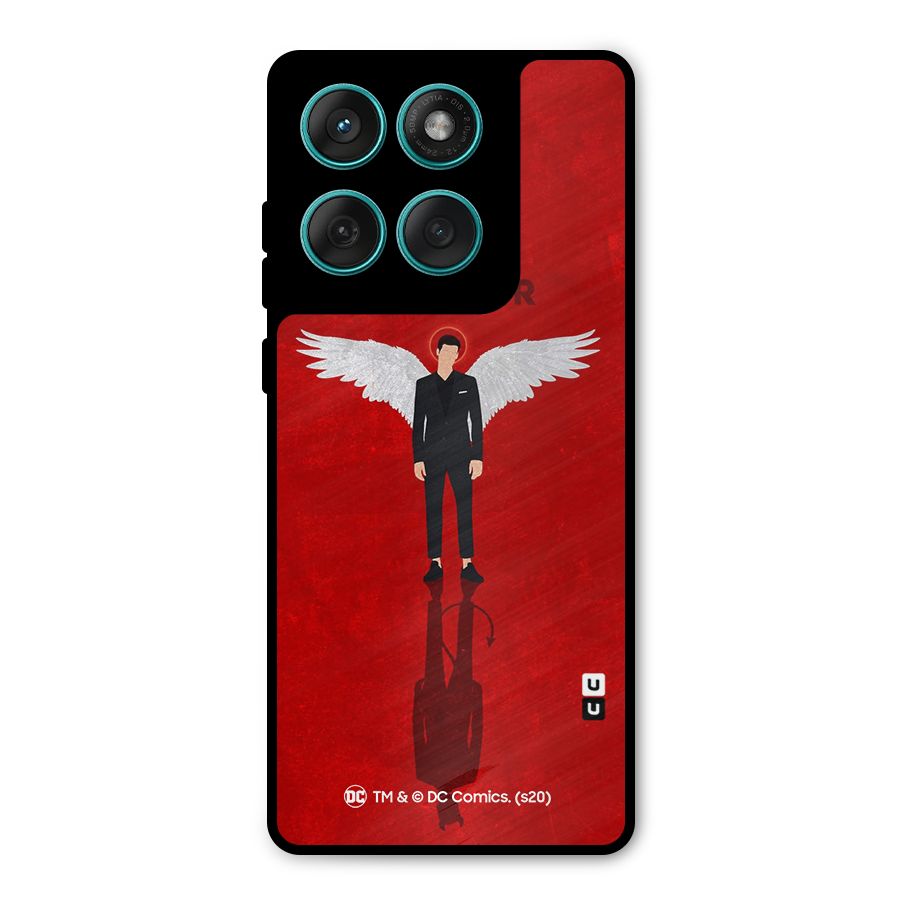 Lucifer Archangel Shadow Metal Back Case for Motorola Edge 60