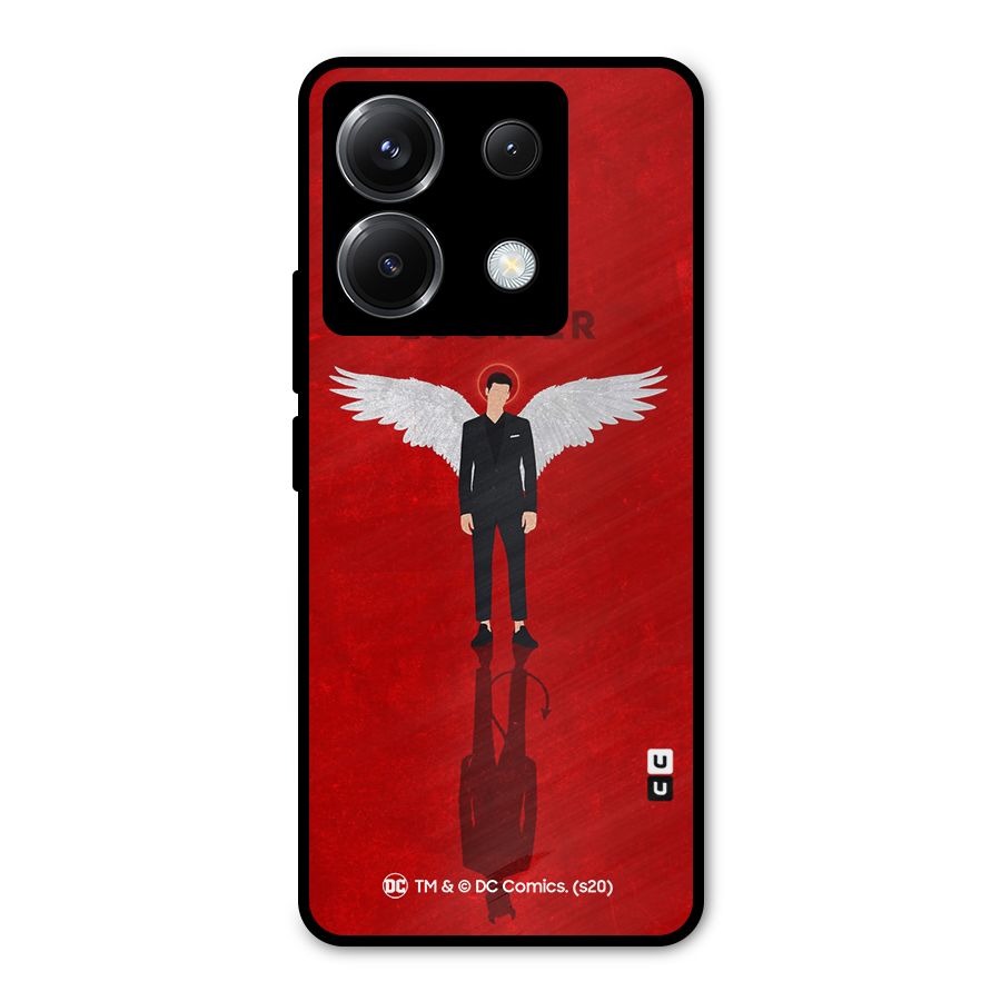 Lucifer Archangel Shadow Metal Back Case for Poco X6