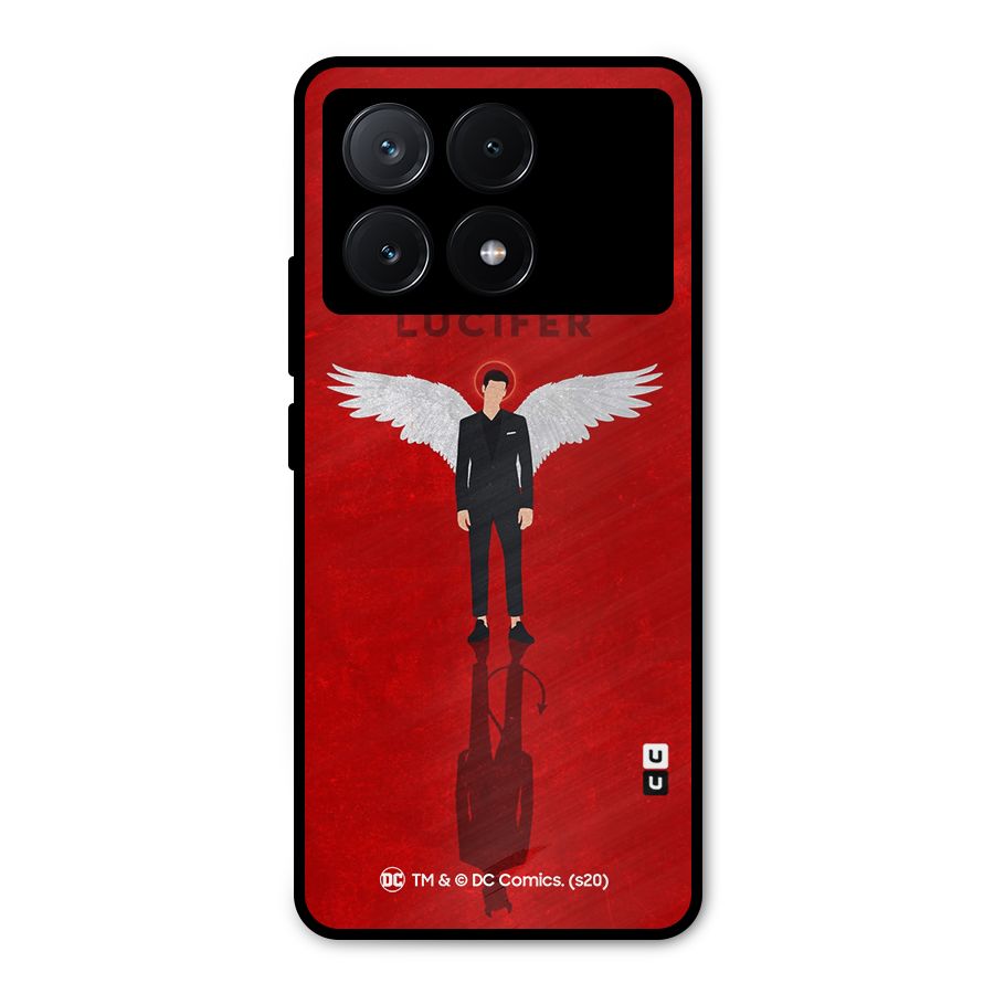 Lucifer Archangel Shadow Metal Back Case for Poco X6 Pro