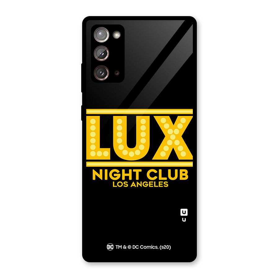 Lucifer Club Los Angeles Glass Back Case for Galaxy Note 20