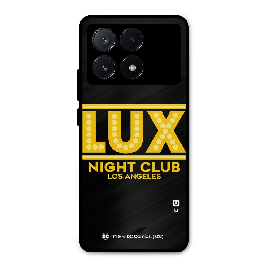 Lucifer Club Los Angeles Metal Back Case for Poco X6 Pro