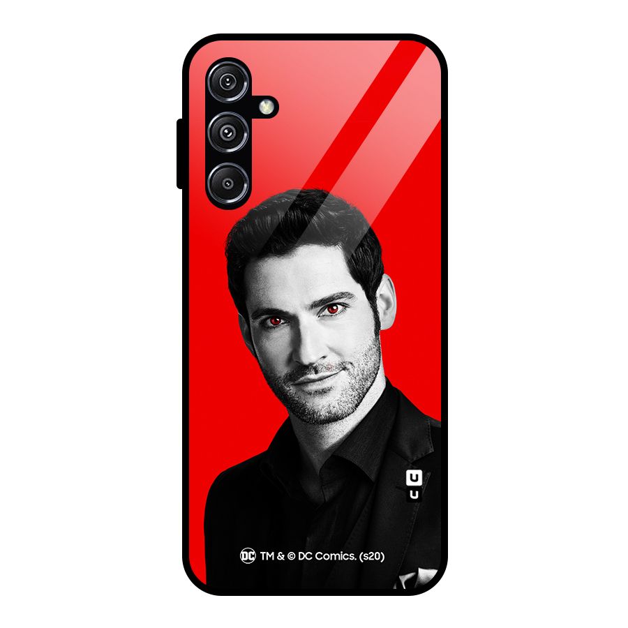 Lucifer Devil Smile Glass Back Case for Galaxy M34 5G