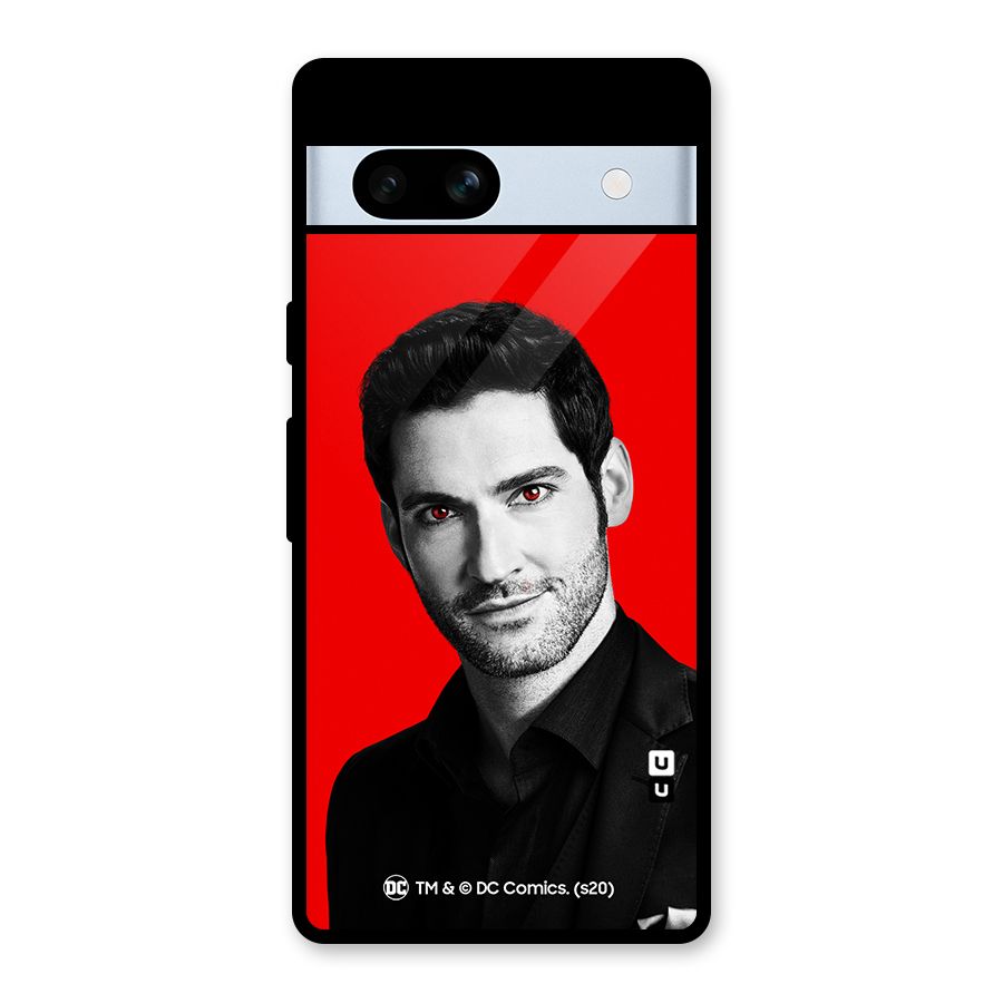 Lucifer Devil Smile Glass Back Case for Google Pixel 7a