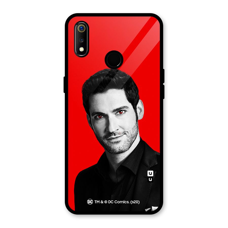 Lucifer Devil Smile Glass Back Case for Realme 3i