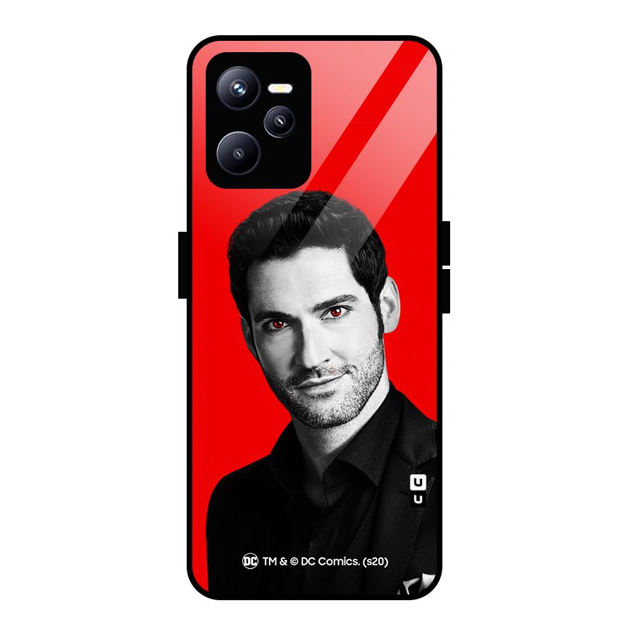 Lucifer Devil Smile Glass Back Case for Realme C35